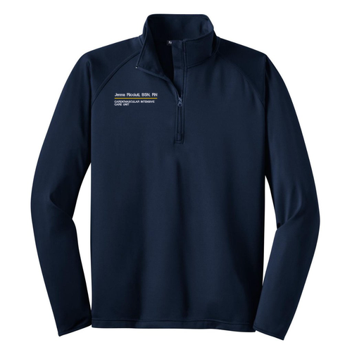 Sport Tek Sport Wick Stretch Half Zip Pullover -- True Navy