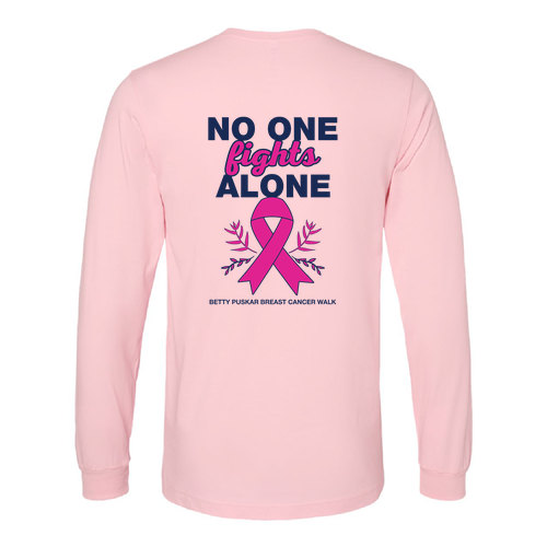 Bella Canvas Unisex Jersey Longsleeve Tee -- Pink