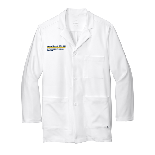 Wonderwink Men's Consultation Lab Coat -- White