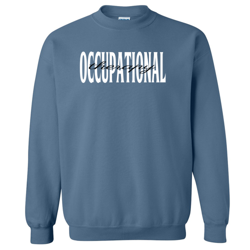 Gildan Heavy Blend Crew Neck Sweatshirt -- Indigo Blue