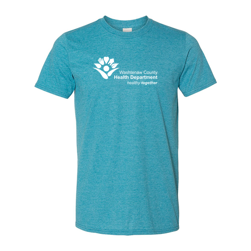 SoftStyle T-Shirt -- Heather Galapagos Blue