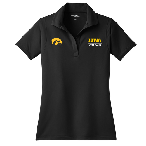 Embroidered Sport Tek Ladies Micropique Sport Wick Sport Shirt -- Black