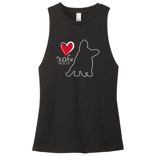 District Women's Perfect Tri Muscle Tank -- Black