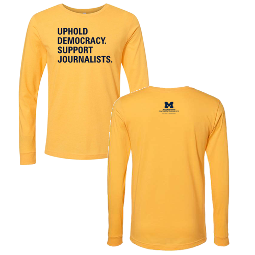 Mens/Unisex Bella Canvas Heather Long Sleeve T-shirt -- Heather Yellow Gold