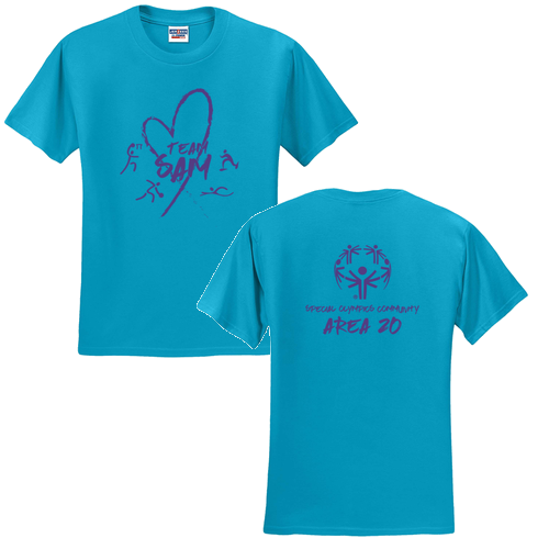 Mens/Unisex Jerzees Heavyweight 50/50 T-Shirt -- California Blue