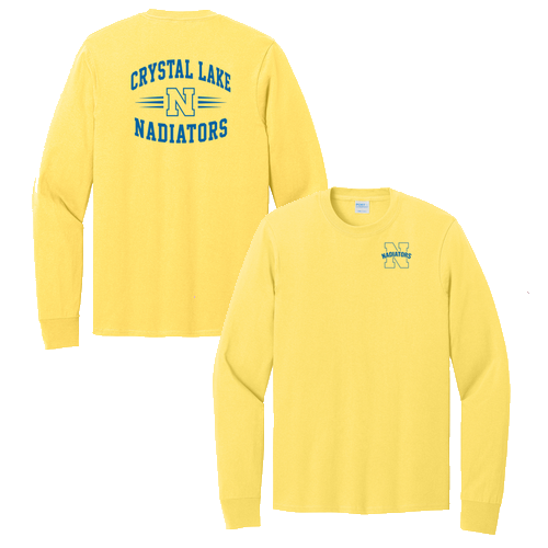 Port and Company Long Sleeve T Shirt -- Yellow
