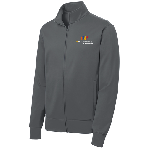 Sport-Tek Sport-Wick Fleece Full-Zip Jacket -- Dark Smoke Grey