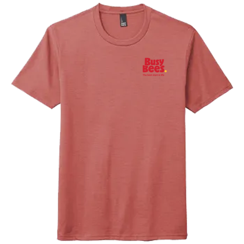 District Made Mens Perfect Tri Crew Tee -- Blush Frost