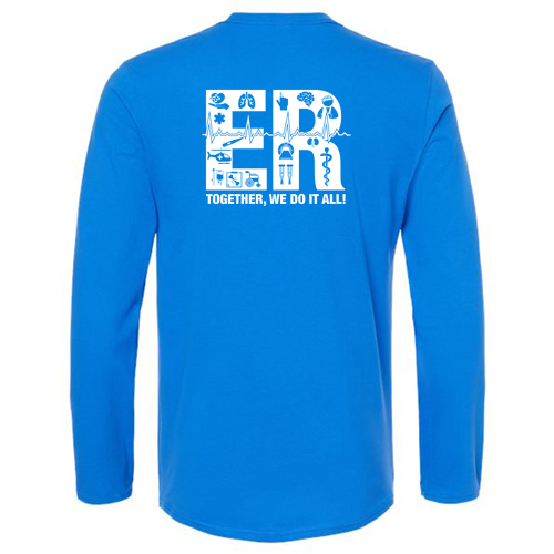 Gildan Softstyle Longsleeve T Shirt -- Royal