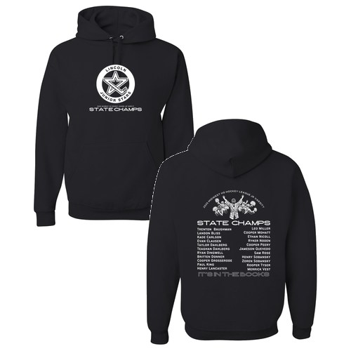 Jerzees 8 oz 50/50 Nublend Adult Hooded Sweatshirt -- Black