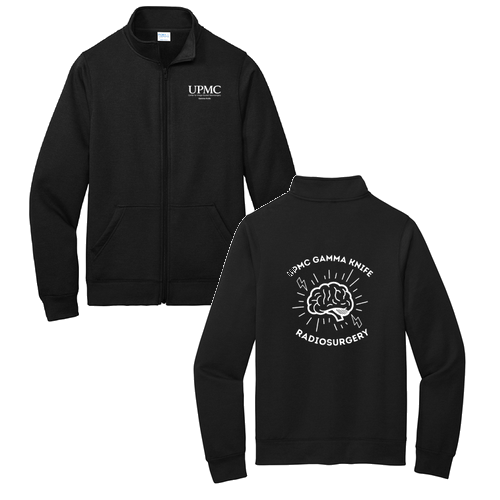 Port and Company Core Fleece Cadet Full-Zip Sweatshirt -- Jet Black