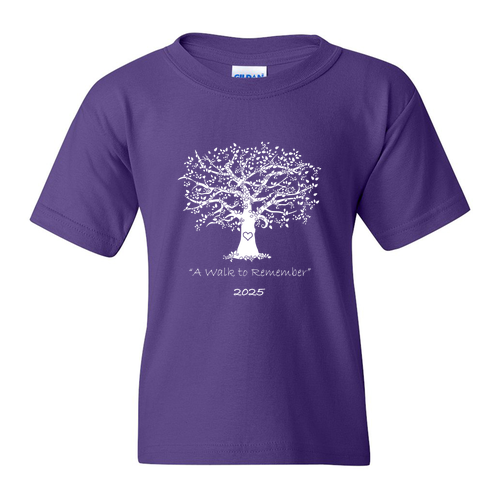 Youth Gildan Heavy Cotton Basic T-Shirt -- Purple