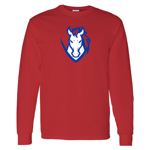 Gildan Adult Longsleeve T-Shirt -- Red