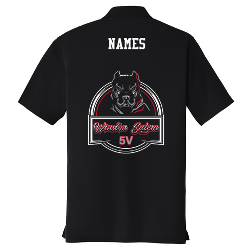 Men's Black Performance Polo Shirt