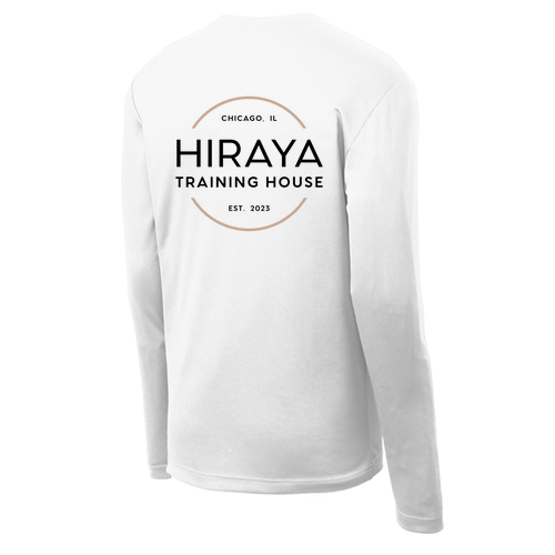 Hiraya Classic Logo Performance Long Sleeve Tee -- White