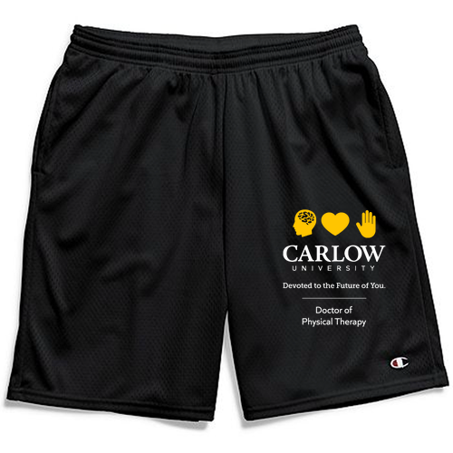 Champion Long Mesh Shorts With Pockets -- Black