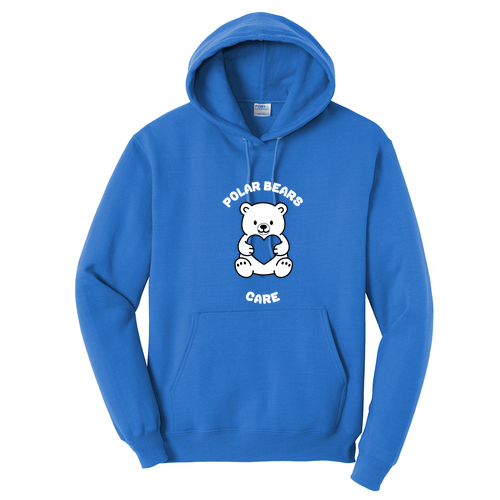 Port and Company Core Fleece Pullover Hooded Sweatshirt -- Royal