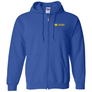 Men/Unisex Gildan Full Zip Hooded Sweatshirt -- Royal, $33