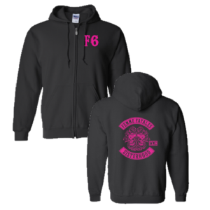 Men/Unisex Gildan Full Zip Hooded Sweatshirt -- Black