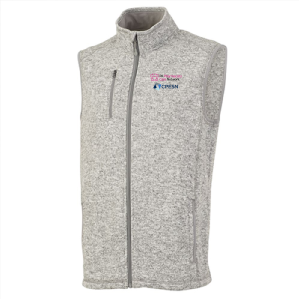 Charles River Mens Pacific Heathered Vest -- Light Grey Heather