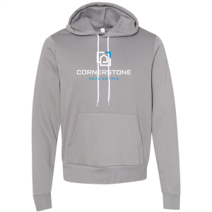 Men/Unisex Bella Canvas Unisex Poly-Cotton Fleece Pullover Hooded Sweatshirt -- Storm