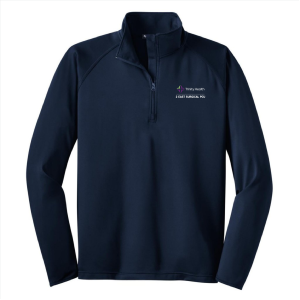 Men/Unisex Sport Tek Sport Wick Stretch Half Zip Pullover -- True Navy