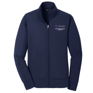 Ladies Sport Tek Sport Wick Fleece Full Zip Jacket -- Navy