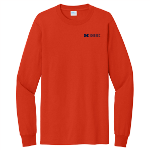 Men/Unisex Port and Company Tall Long Sleeve Essential T-Shirt -- Orange, $15