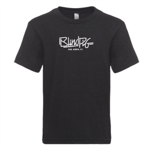 Bling Pig 1 - YOUTH Next Level Apparel Tri Blend Crew -- Vintage Black