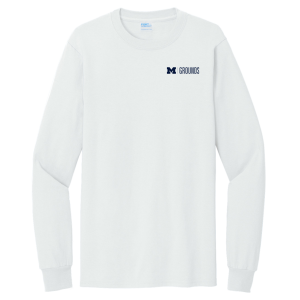 Men/Unisex Port and Company Tall Long Sleeve Essential T-Shirt -- White, $15
