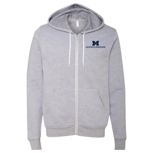 Men/Unisex Bella Canvas Soft Full-Zip Hooded Sweatshirt -- Athletic Heather, $47