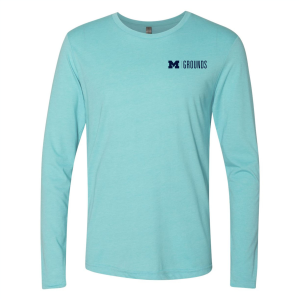Men/Unisex Next Level Soft Fitted Triblend Long Sleeve Tee -- Tahiti Blue, $21