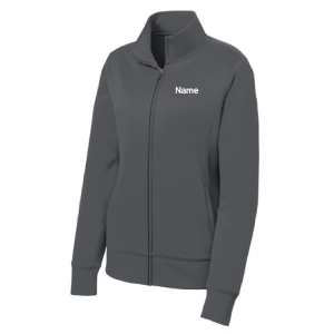 Ladies Sport Tek Sport Wick Fleece Full Zip Jacket -- Dark Smoke Grey