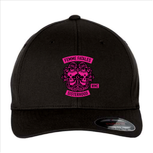 Men/Unisex Yupoong Flexfit Mid Profile Hat -- Black