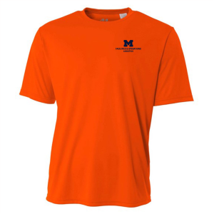 Men/Unisex A4 Cooling Performance Tee -- Safety Orange, Logistics, $15