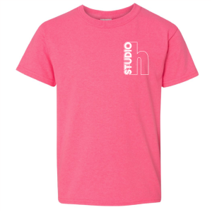 Youth Gildan Heavy Cotton Basic Youth T-Shirt -- Safety Pink