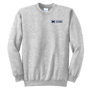 Men/Unisex Port and Company Tall Ultimate Crewneck Sweatshirt -- Ash, $22