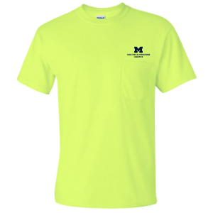 Men/Unisex Gildan Ultra Cotton T-Shirt with Pocket -- Safety Green, Logistics, $18