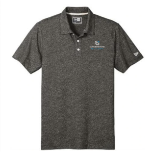 Men/Unisex New Era Slub Twist Polo -- Shadow Grey Twist