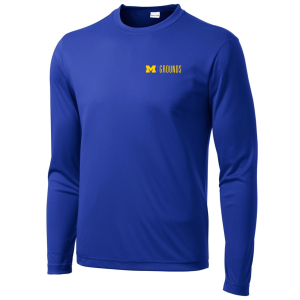 Men/Unisex Sport Tek Long Sleeve Wicking Competitor Tee - True Royal, $12