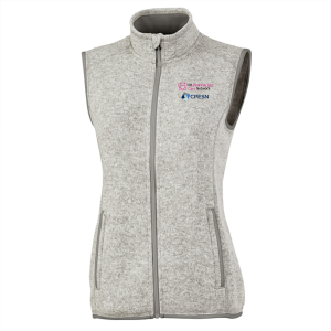 Charles River Womens Pacific Heathered Vest -- Light Grey Heather