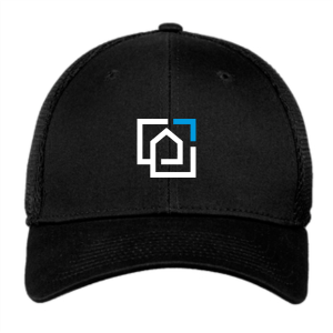 Men/Unisex New Era Stretch Mesh Hat -- Black -- Logo Only