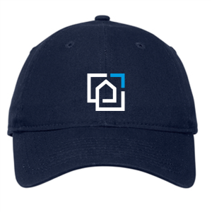 Men/Unisex New Era Adjustable Unstructured Hat -- Deep Navy -- Logo Only