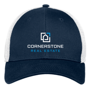 Men/Unisex New Era Stretch Mesh Hat -- Deep Navy / White