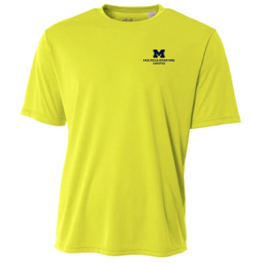 Men/Unisex A4 Cooling Performance Tee -- Safety Yellow, Logistics, $15