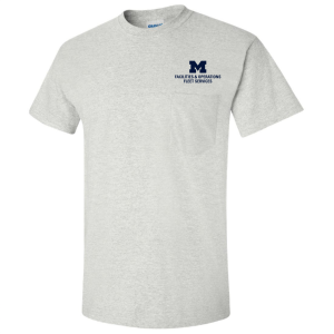 Men/Unisex Gildan Ultra Cotton T-Shirt with Pocket -- Ash, Fleet Services, $18