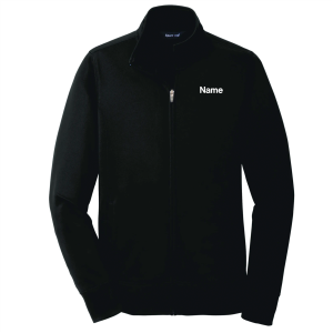 Ladies Sport Tek Sport Wick Fleece Full Zip Jacket -- Black
