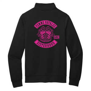 Men/Unisex Port and Company Core Fleece Cadet Full-Zip Sweatshirt -- Jet Black