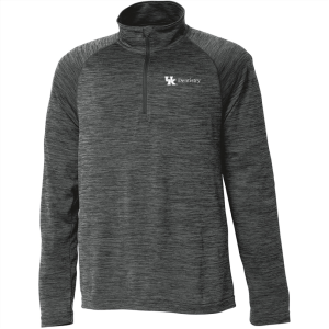 Men/Unisex Charles River Mens Space Dye Performance Pullover -- Black