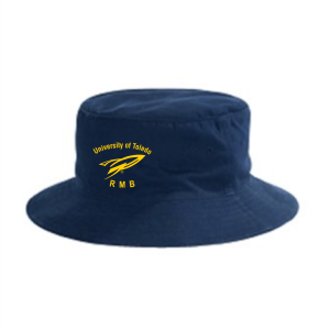 Embroidered Unisex Big Accessories Bucket Cap -- Navy